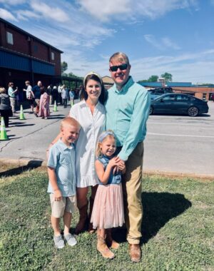 I’ve lived in Chapel Hill for eight years with my husband, Nick, and our two children—Loch (8) and Charlie (6). Before beginning our homeschool journey in the 2025–2026 school year, I spent seven years teaching kindergarten and first grade with two years as a full-time nanny of a close family in Nashville. Our family loves being part of the Grove Hill church family, enjoying Mexican food in town, spending time at the baseball park (or any park), and taking bike rides and walks around our neighborhood. Most of all, we treasure time with family and the friends who have become family. I am in awe of how beautifully Rooted Chapel Hill is coming together and how soon it will begin. I am so grateful for each of you and have prayed over this co‑op and its families as we start this journey together.